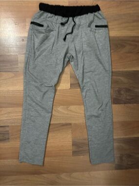 Men's Gray Joggers with Black Elastic Waistband